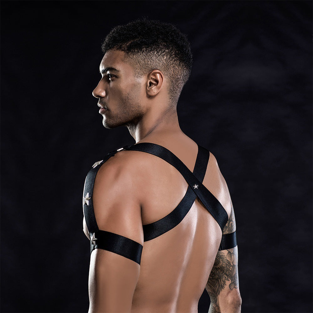 Men's Erotic Lingerie Nightclub Bondage Outfit