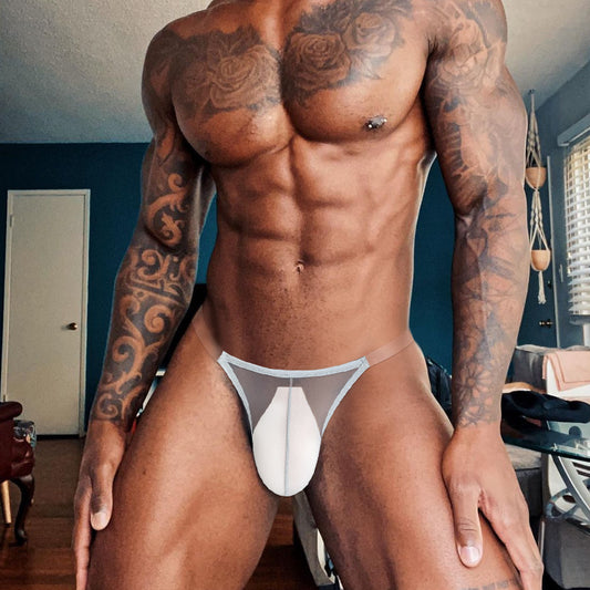 Lightweight High-fork Briefs Transparent Underwear Breathable